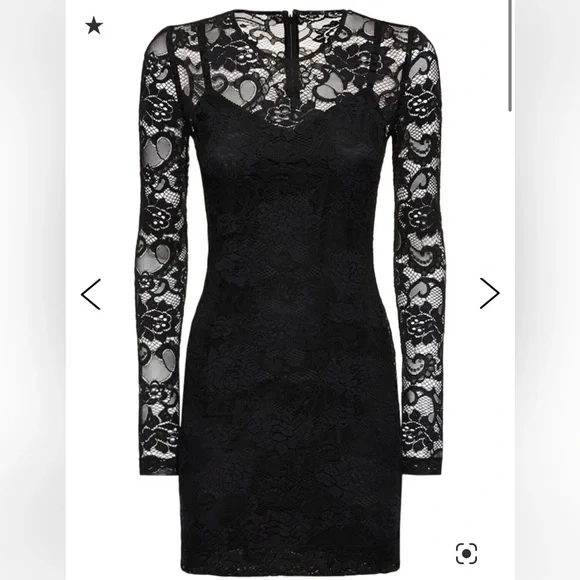 Dolce & Gabbana | Dresses | Dolce And Gabbana Black Lace Dress 42 | Poshmark